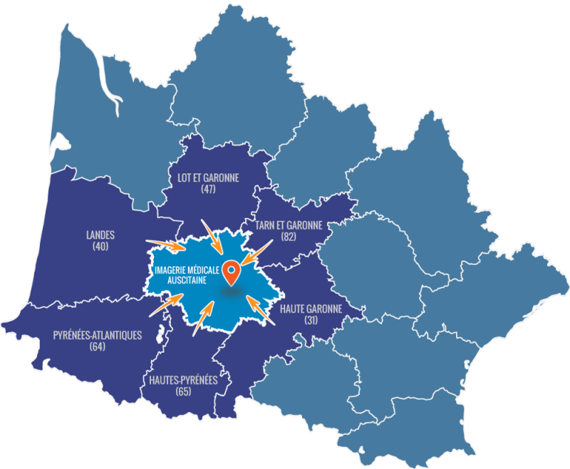 carte rayonnement imagerie médicale auch